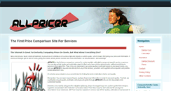 Desktop Screenshot of allpricer.com