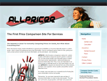 Tablet Screenshot of allpricer.com